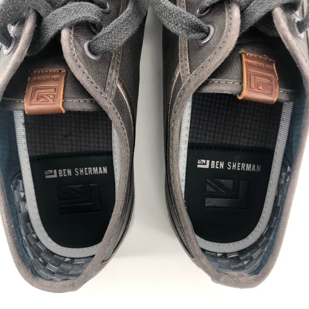 Ben Sherman Gray Faux Leather Men's Loafers 10 - Picture 9 of 12